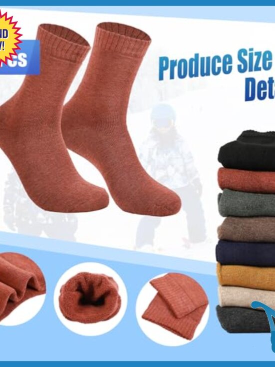 Winter Beanie Gloves Socks Set, Thermal Knitted Unisex Bulk Pack main image 4
